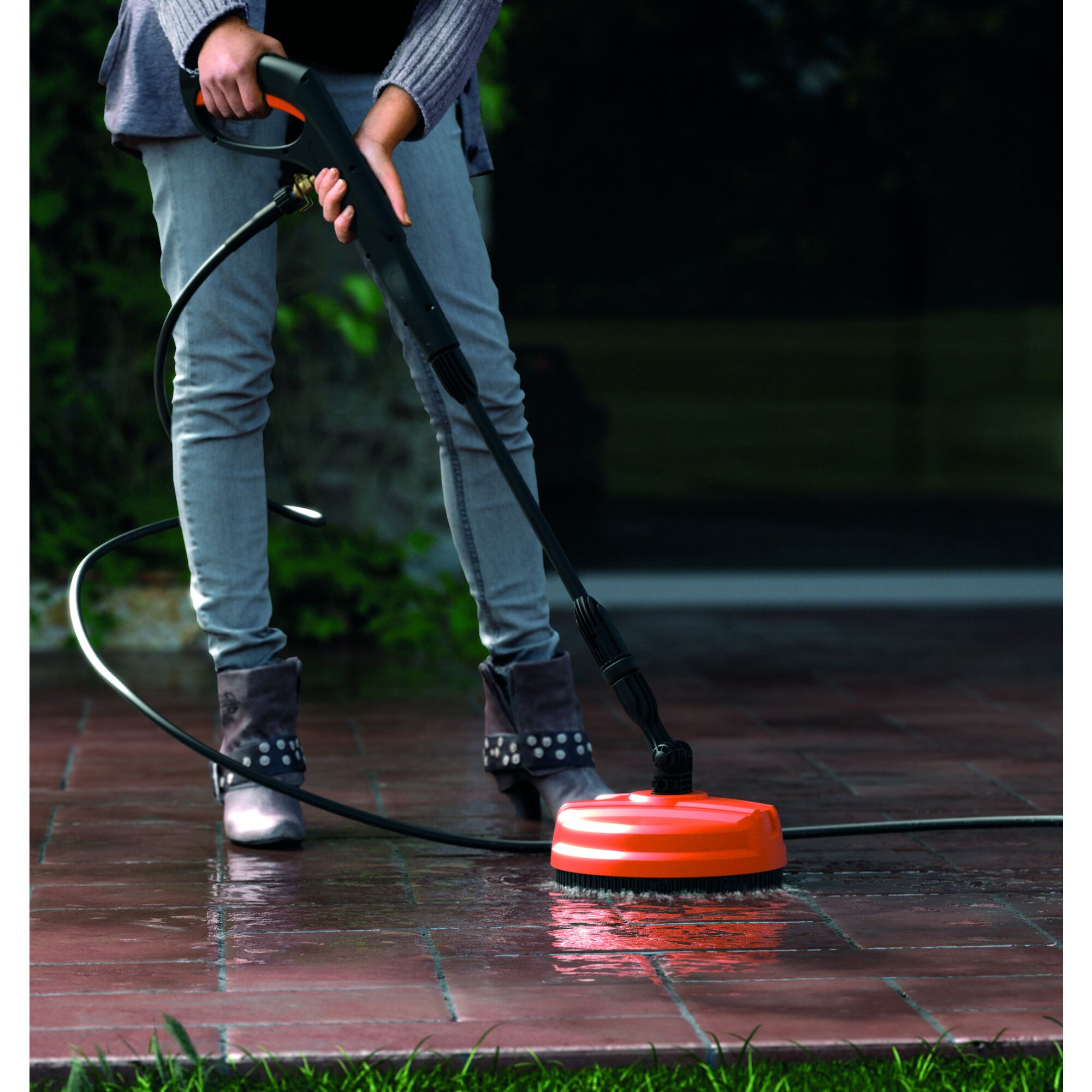 1300W Hidrolimpiadora de alta presi n con Mini Patio Cleaner y